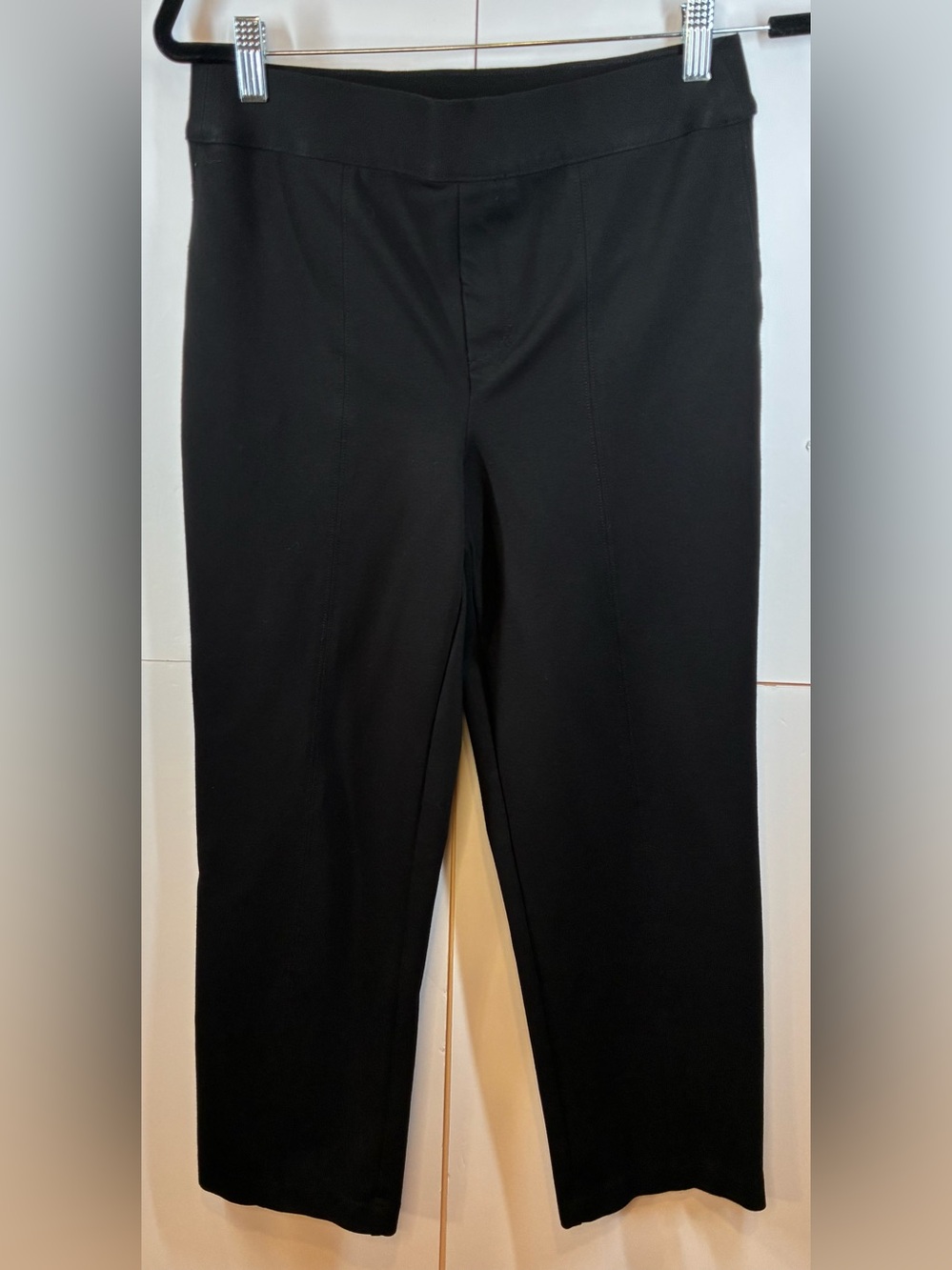 Z Supply Black Do It All Straight Leg Pant (ZP234413) Size Medium Pull-On Ponte